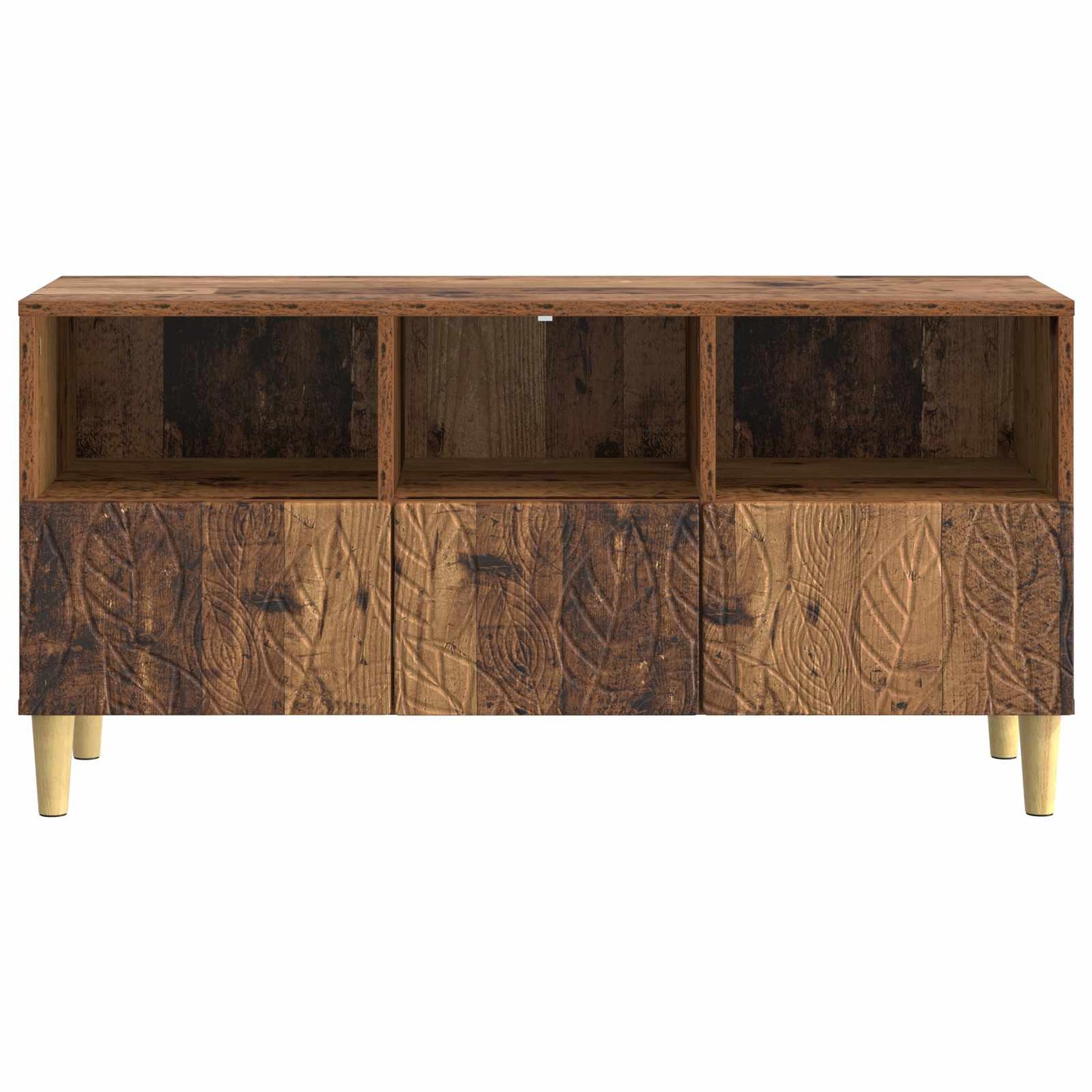 vidaXL TV Cabinet 102 x 34.5 x 50 cm Old Wood Engineered Wood