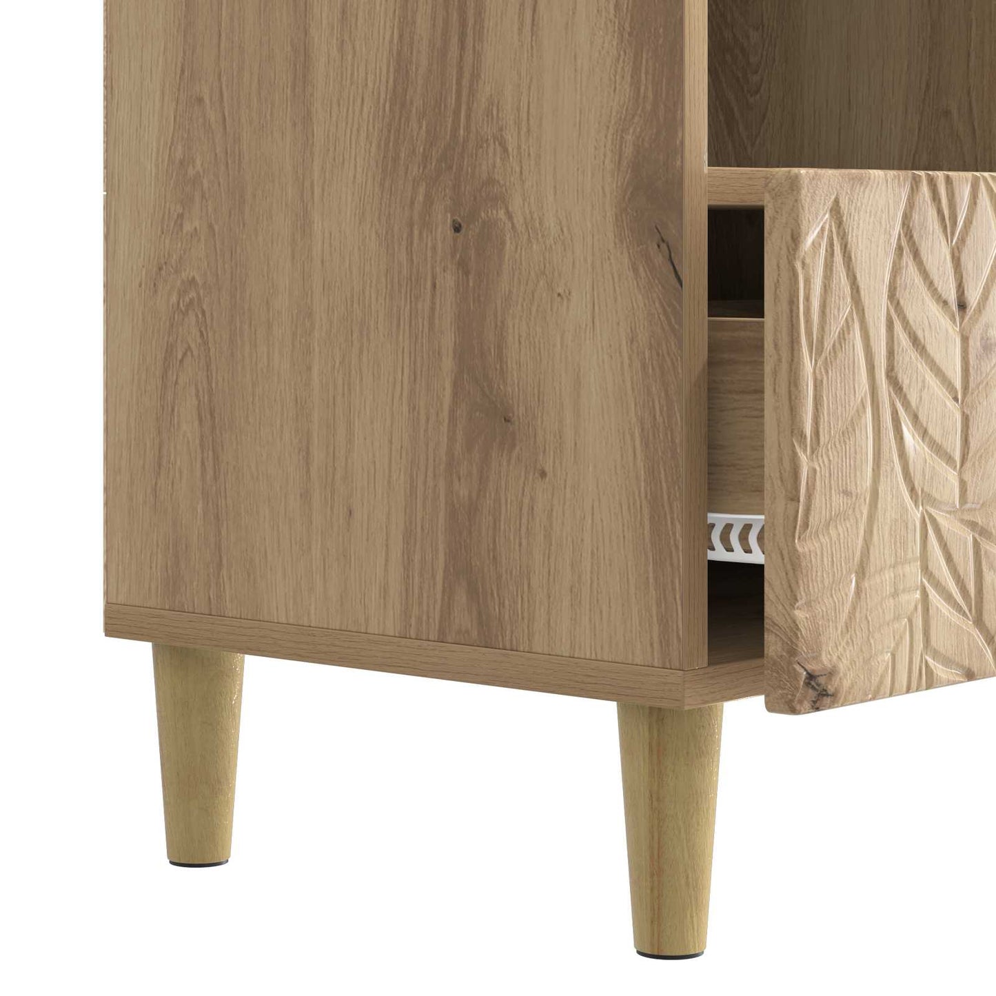 vidaXL TV Cabinet 102 x 34.5 x 50 cm Artisan Oak Engineered Wood