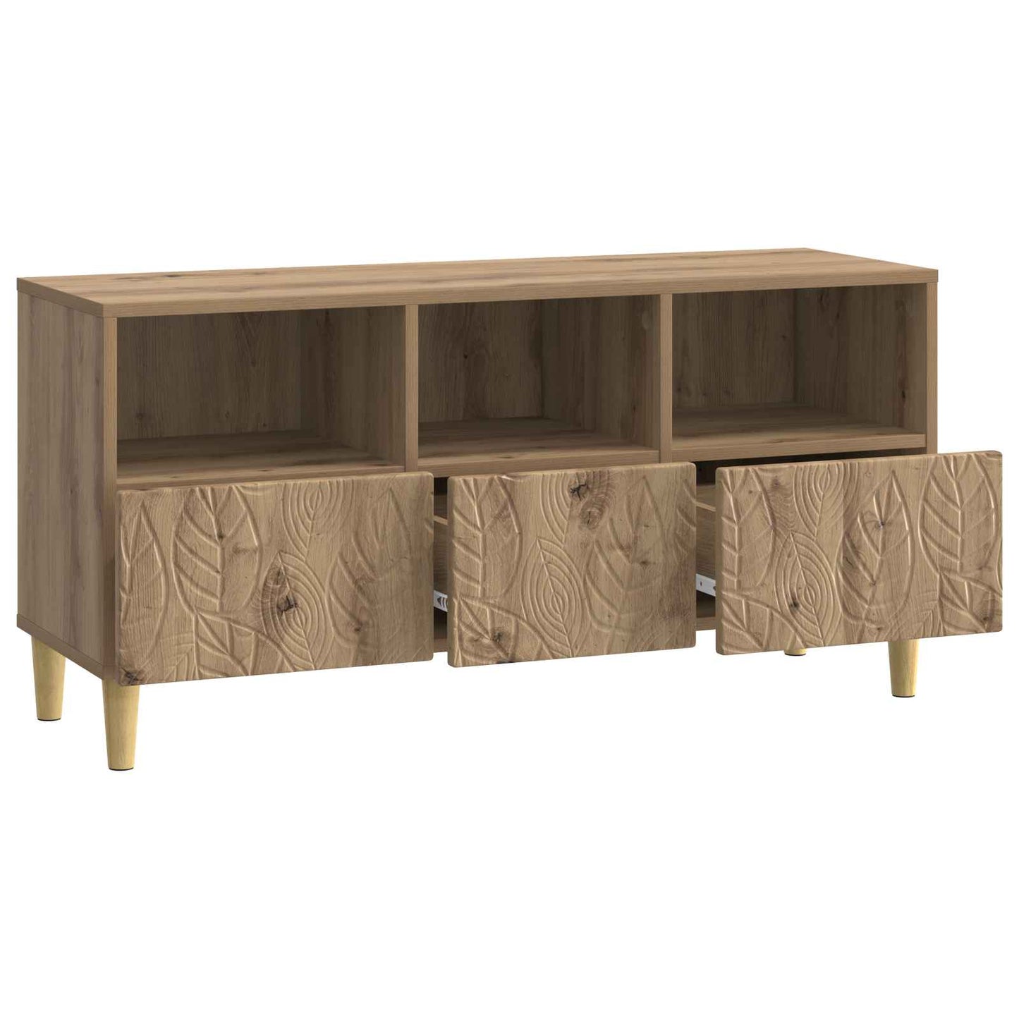 vidaXL TV Cabinet 102 x 34.5 x 50 cm Artisan Oak Engineered Wood