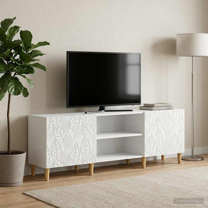 vidaXL TV Cabinet 150 x 31 x 50 cm White Engineered Wood