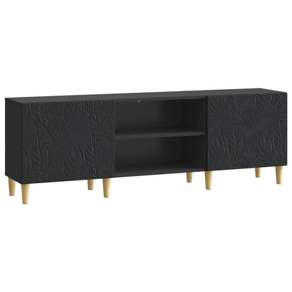 vidaXL TV Cabinet 150 x 31 x 50 cm Black Engineered Wood