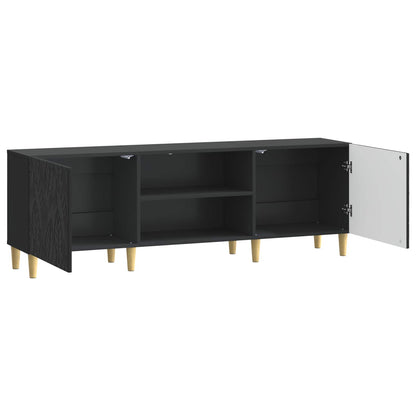 vidaXL TV Cabinet 150 x 31 x 50 cm Black Engineered Wood