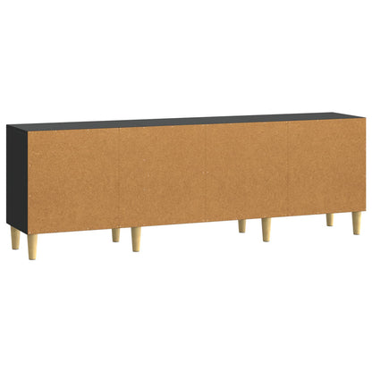 vidaXL TV Cabinet 150 x 31 x 50 cm Black Engineered Wood