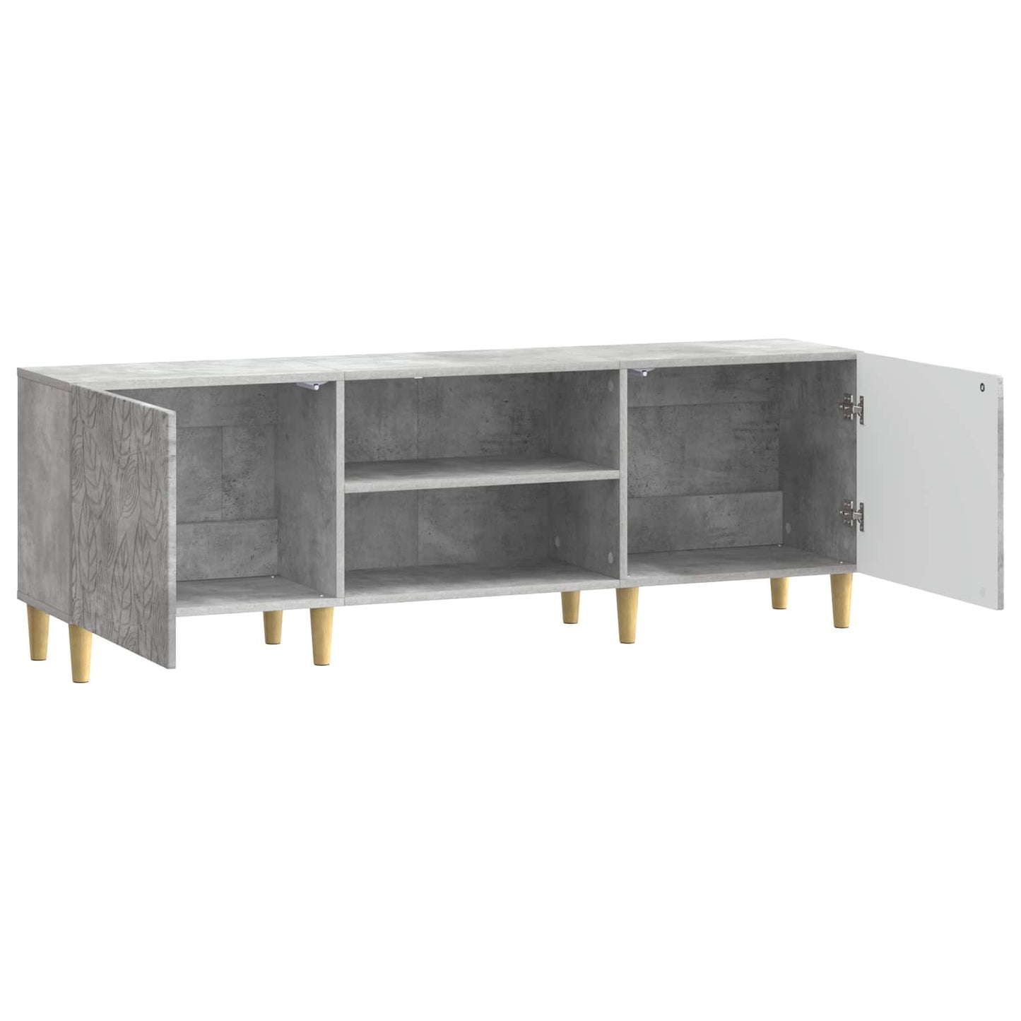 vidaXL TV Cabinet 150 x 31 x 50 cm Concrete Grey Engineered Wood