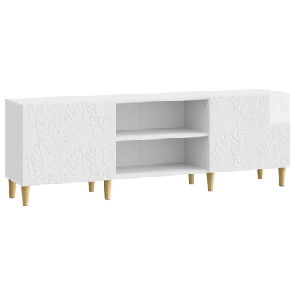 vidaXL TV Cabinet 150 x 31 x 50 cm High Gloss White Engineered Wood