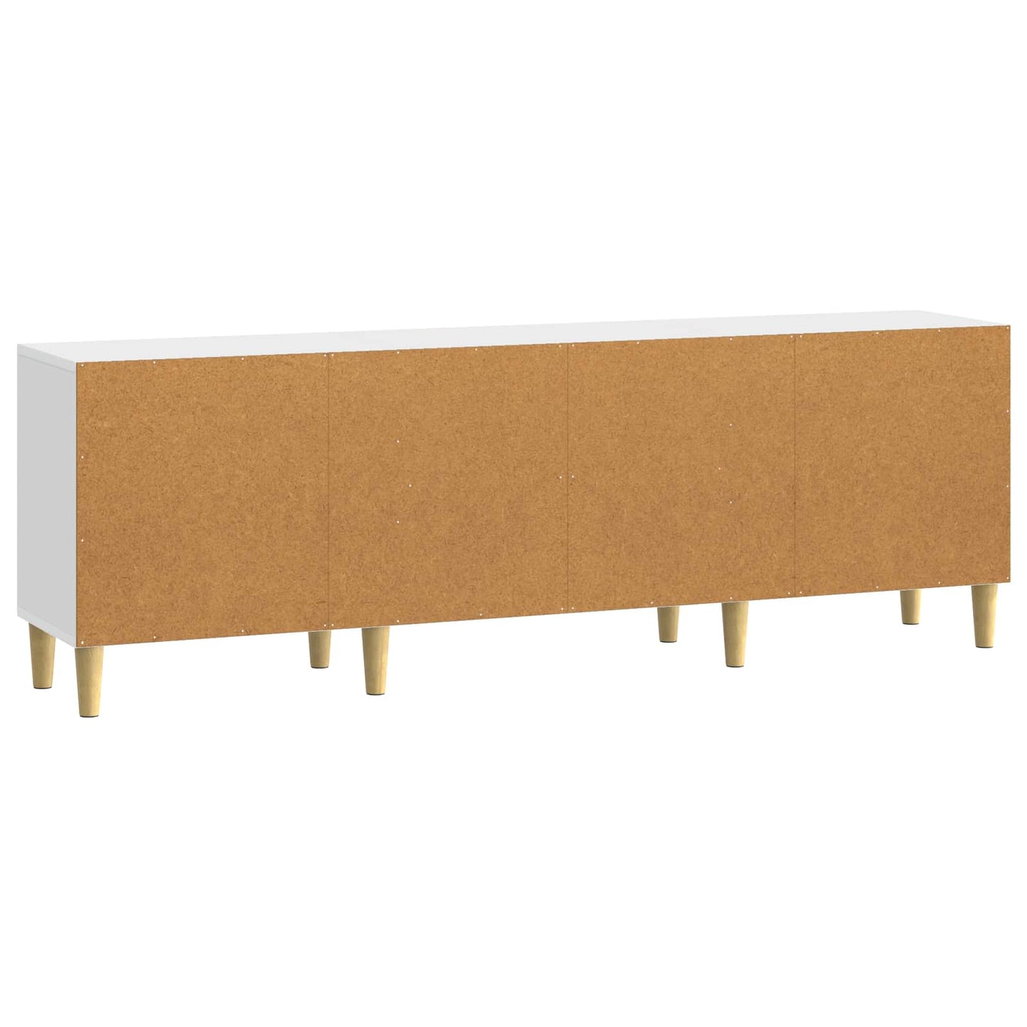 vidaXL TV Cabinet 150 x 31 x 50 cm High Gloss White Engineered Wood