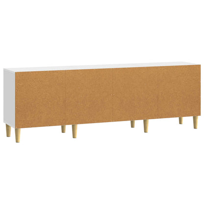vidaXL TV Cabinet 150 x 31 x 50 cm High Gloss White Engineered Wood