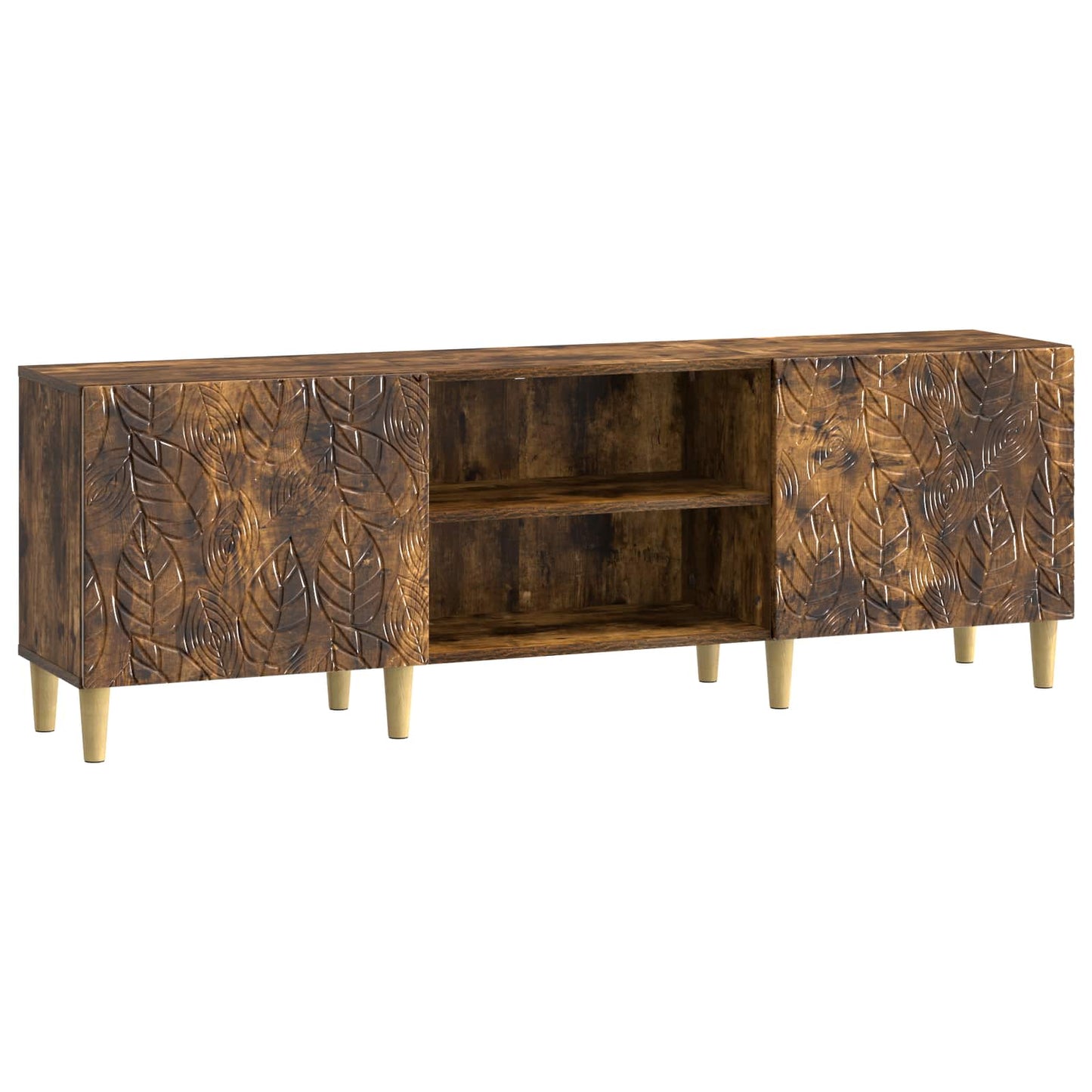 vidaXL TV Cabinet 150 x 31 x 50 cm Smoked Oak Engineered Wood