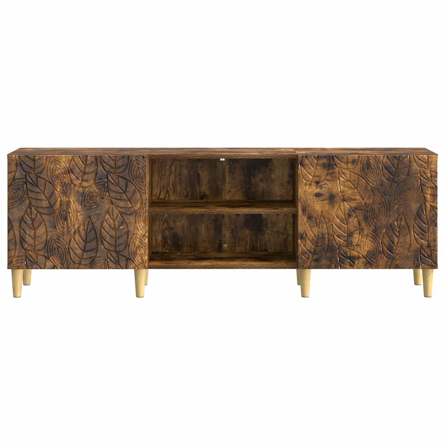 vidaXL TV Cabinet 150 x 31 x 50 cm Smoked Oak Engineered Wood