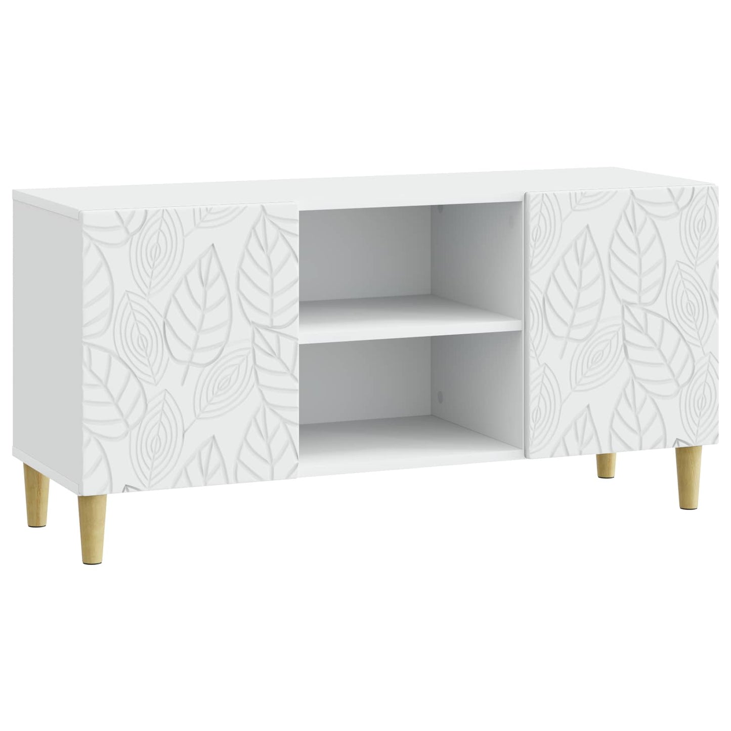 vidaXL TV Cabinet 102 x 34.5 x 50 cm White Engineered Wood