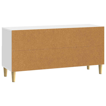 vidaXL TV Cabinet 102 x 34.5 x 50 cm White Engineered Wood
