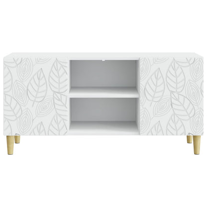 vidaXL TV Cabinet 102 x 34.5 x 50 cm White Engineered Wood