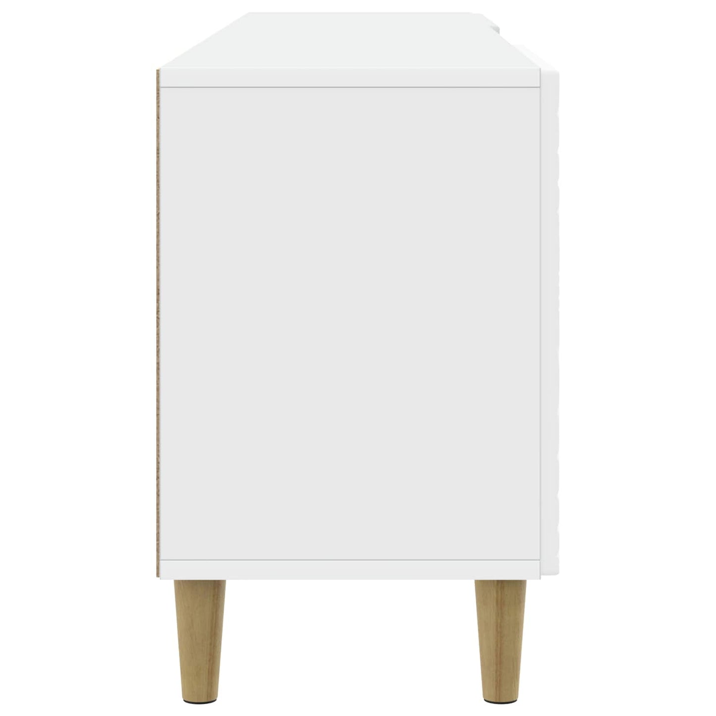 vidaXL TV Cabinet 102 x 34.5 x 50 cm White Engineered Wood