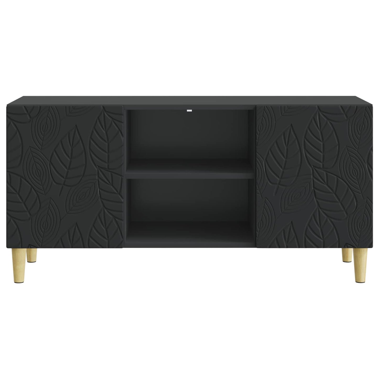 vidaXL TV Cabinet 102 x 34.5 x 50 cm Black Engineered Wood