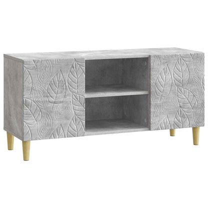 vidaXL TV Cabinet 102 x 34.5 x 50 cm Concrete Grey Engineered Wood