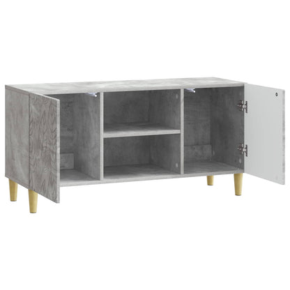 vidaXL TV Cabinet 102 x 34.5 x 50 cm Concrete Grey Engineered Wood