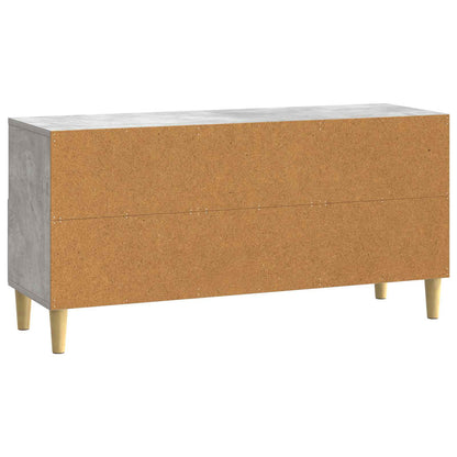 vidaXL TV Cabinet 102 x 34.5 x 50 cm Concrete Grey Engineered Wood