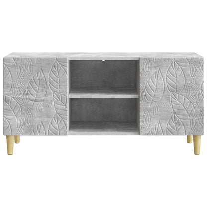 vidaXL TV Cabinet 102 x 34.5 x 50 cm Concrete Grey Engineered Wood