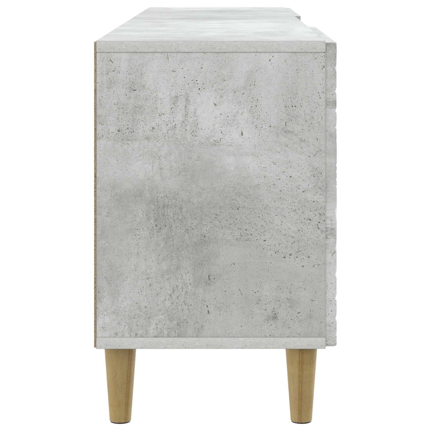 vidaXL TV Cabinet 102 x 34.5 x 50 cm Concrete Grey Engineered Wood