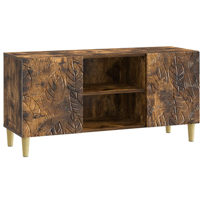 vidaXL TV Cabinet 102 x 34.5 x 50 cm Smoked Oak Engineered Wood