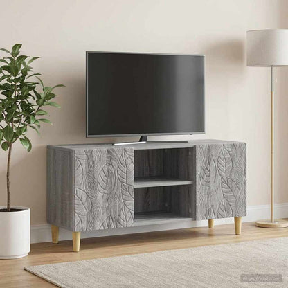 vidaXL TV Cabinet 102 x 34.5 x 50 cm Grey Sonoma Engineered Wood
