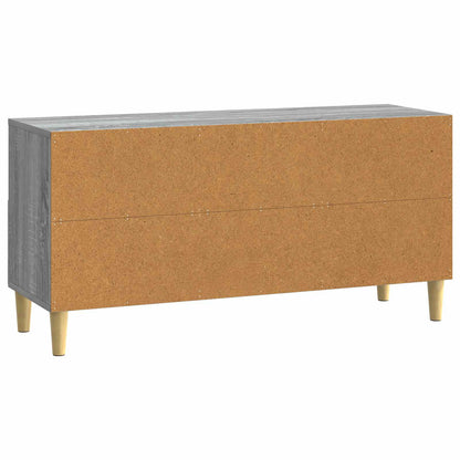 vidaXL TV Cabinet 102 x 34.5 x 50 cm Grey Sonoma Engineered Wood