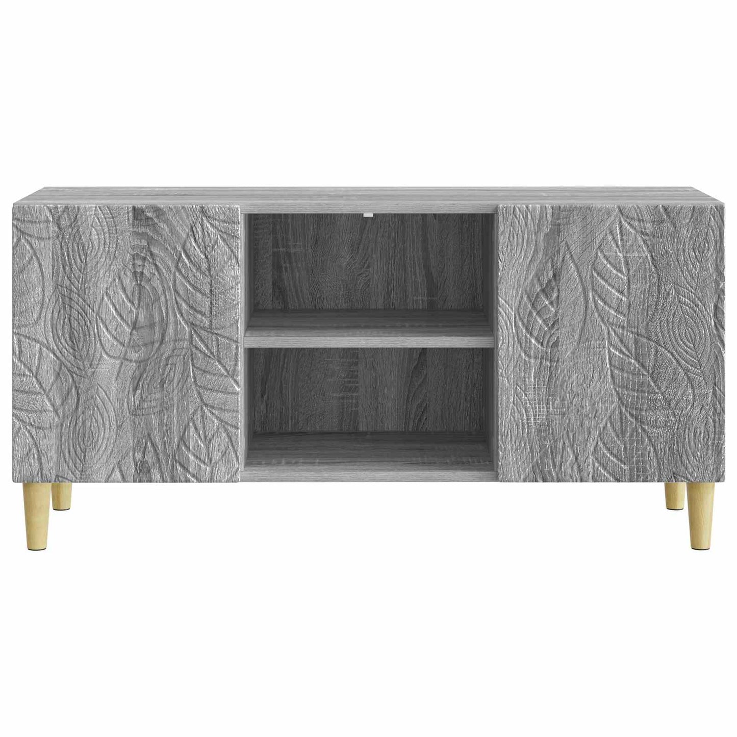 vidaXL TV Cabinet 102 x 34.5 x 50 cm Grey Sonoma Engineered Wood