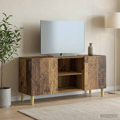vidaXL TV Cabinet 102 x 34.5 x 50 cm Old Wood Engineered Wood
