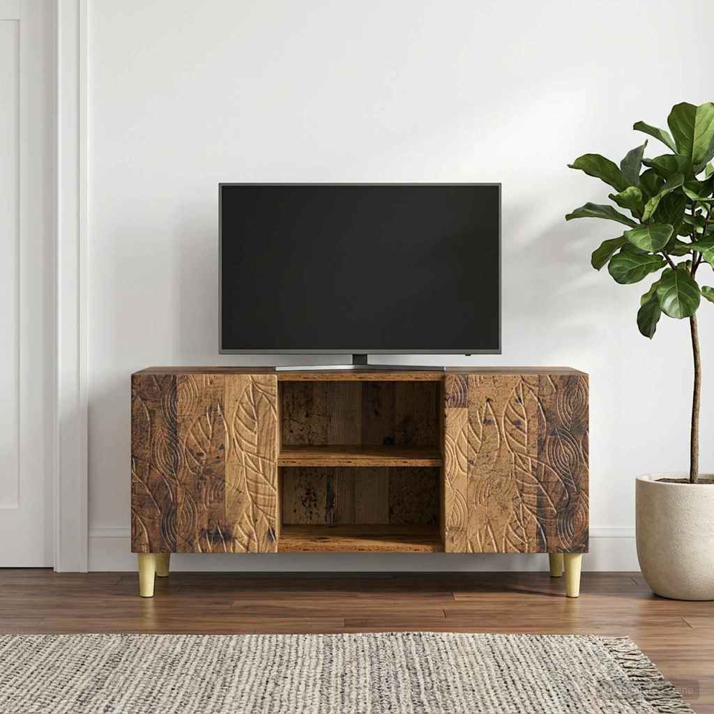 vidaXL TV Cabinet 102 x 34.5 x 50 cm Old Wood Engineered Wood