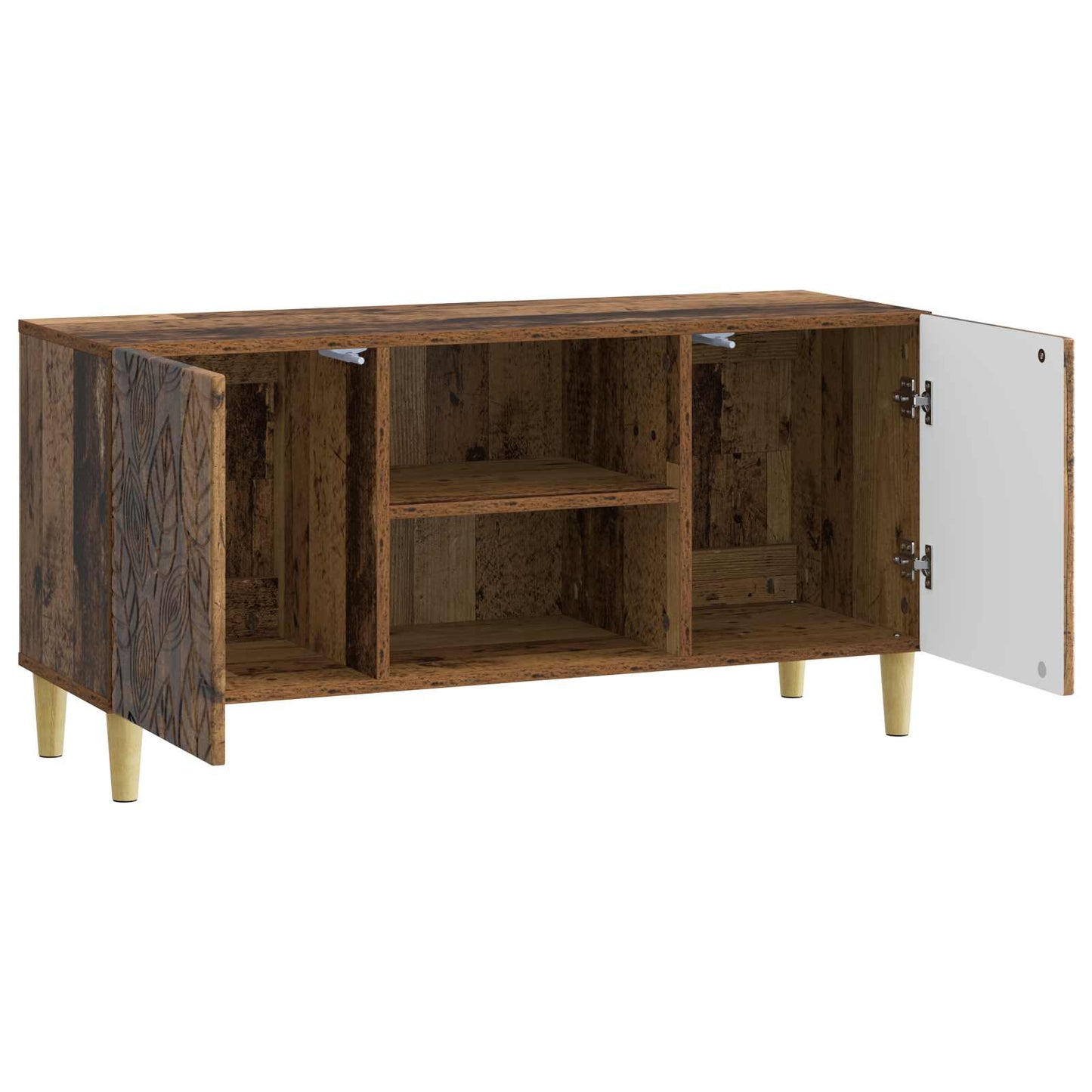 vidaXL TV Cabinet 102 x 34.5 x 50 cm Old Wood Engineered Wood