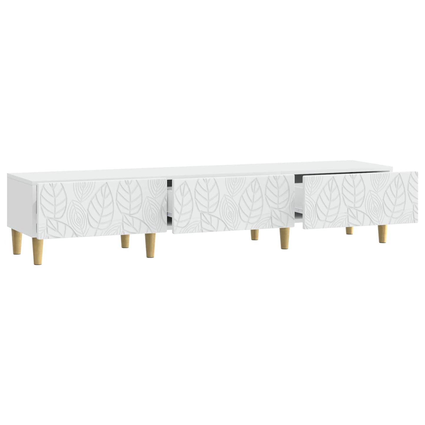 vidaXL TV Cabinet 147 x 34.5 x 30 cm White Engineered Wood