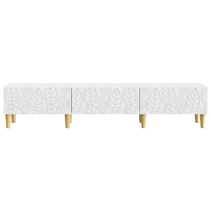 vidaXL TV Cabinet 147 x 34.5 x 30 cm White Engineered Wood