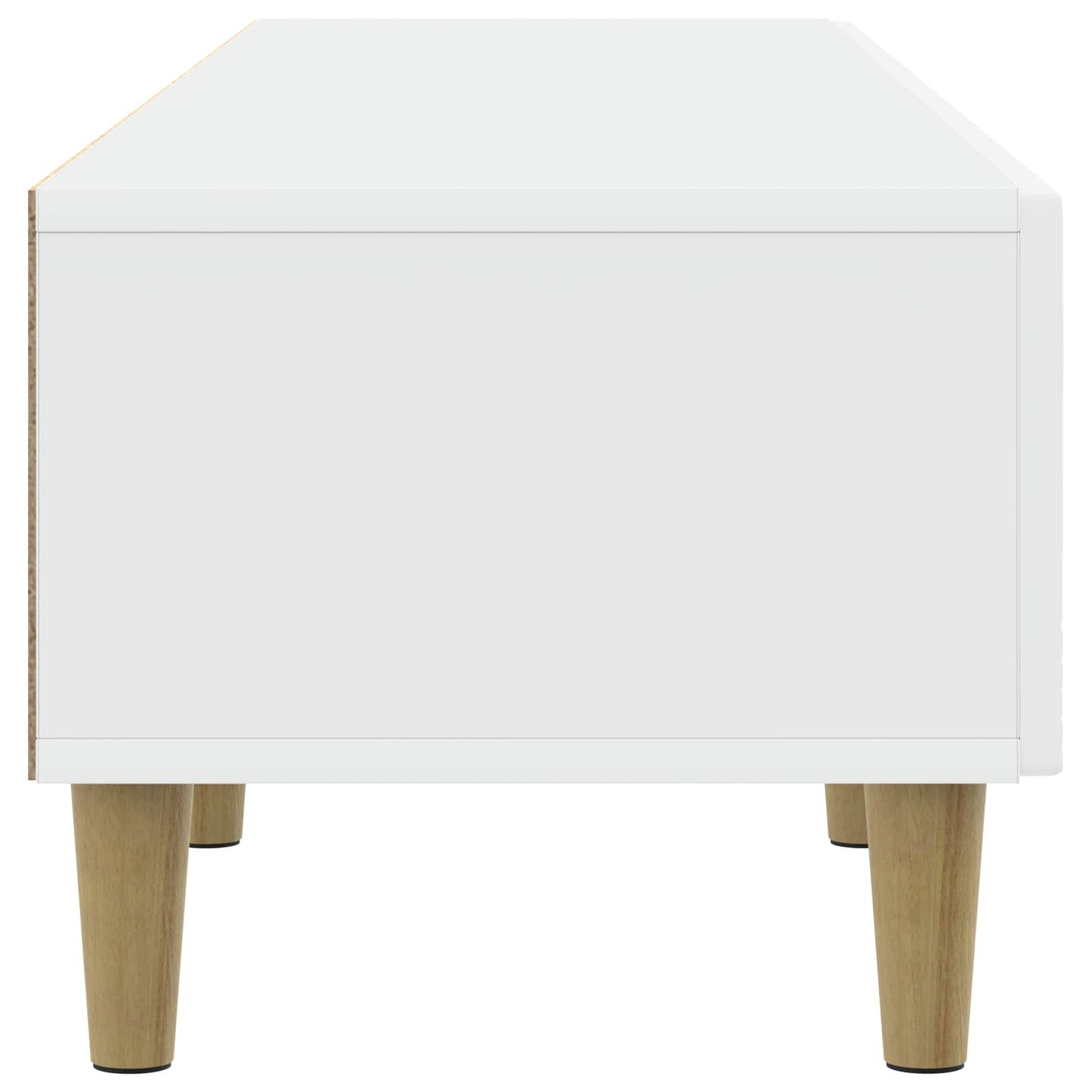 vidaXL TV Cabinet 147 x 34.5 x 30 cm White Engineered Wood