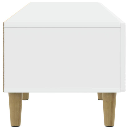vidaXL TV Cabinet 147 x 34.5 x 30 cm White Engineered Wood