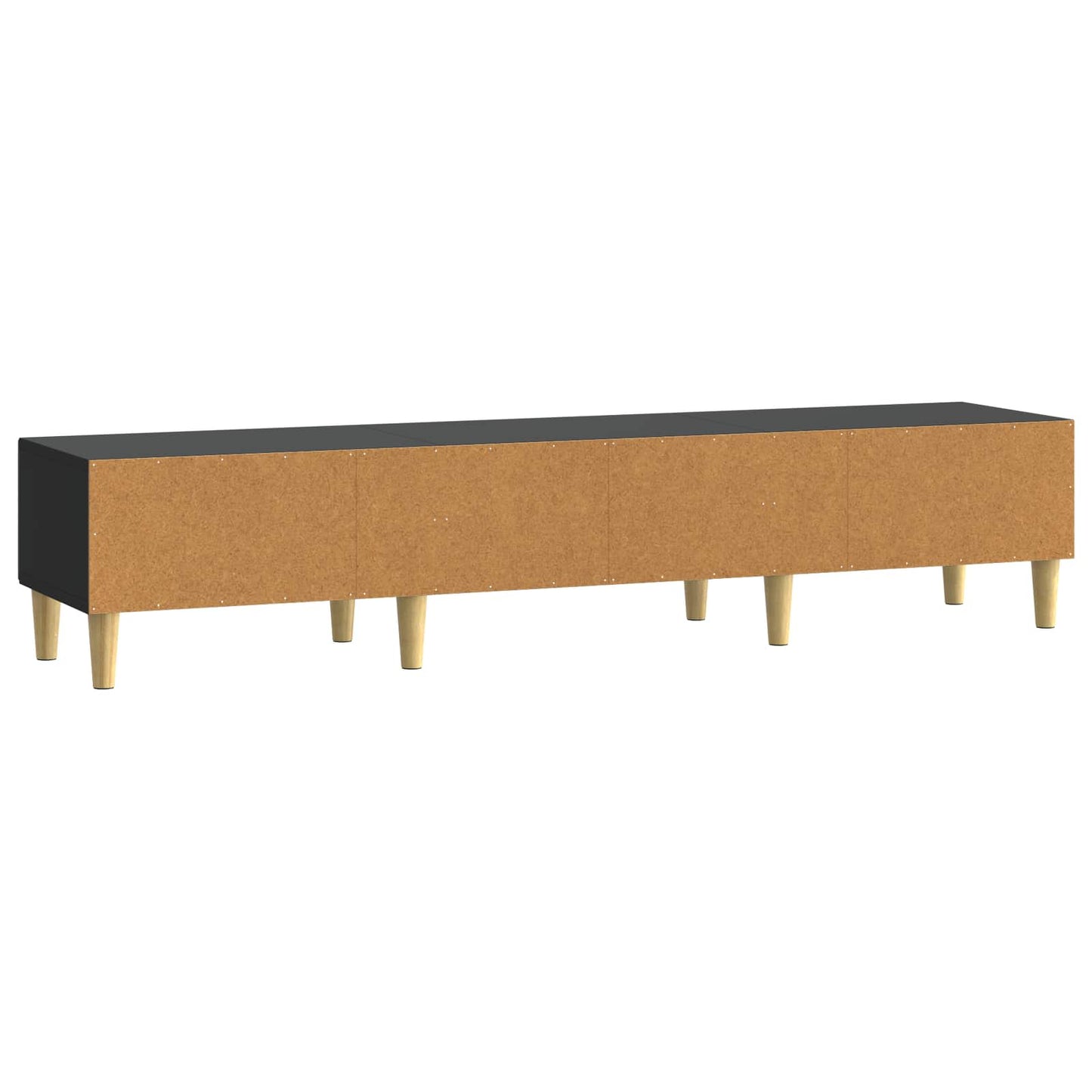 vidaXL TV Cabinet 147 x 34.5 x 30 cm Black Engineered Wood