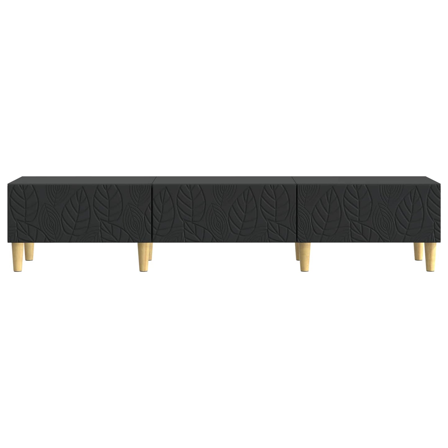 vidaXL TV Cabinet 147 x 34.5 x 30 cm Black Engineered Wood
