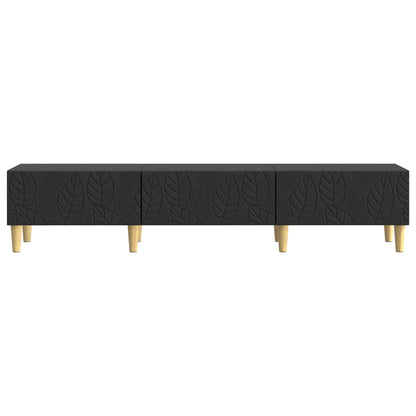 vidaXL TV Cabinet 147 x 34.5 x 30 cm Black Engineered Wood