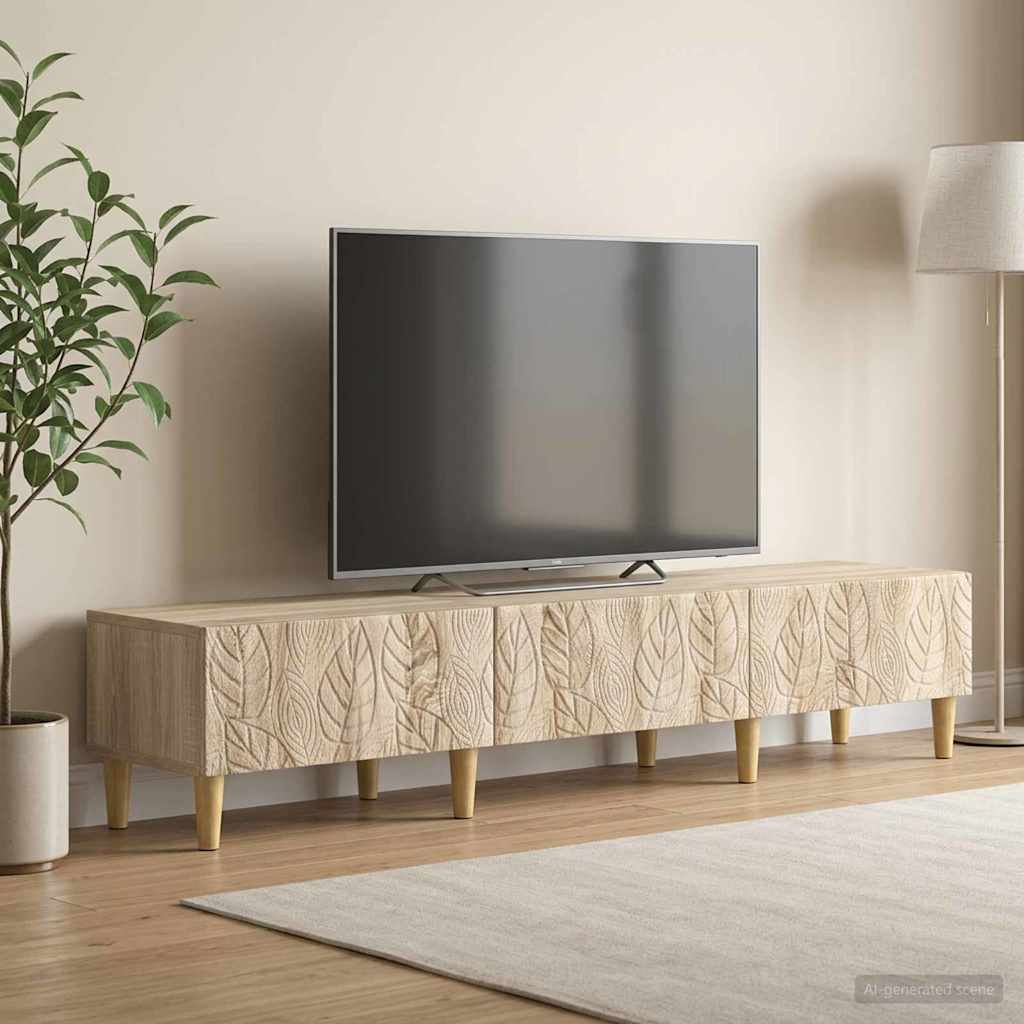 vidaXL TV Cabinet 147 x 34.5 x 30 cm Sonoma Oak Engineered Wood