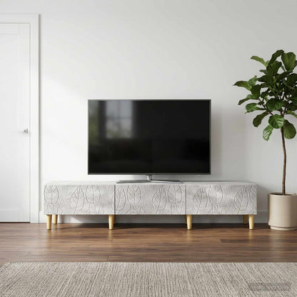 vidaXL TV Cabinet 147 x 34.5 x 30 cm Concrete Grey Engineered Wood