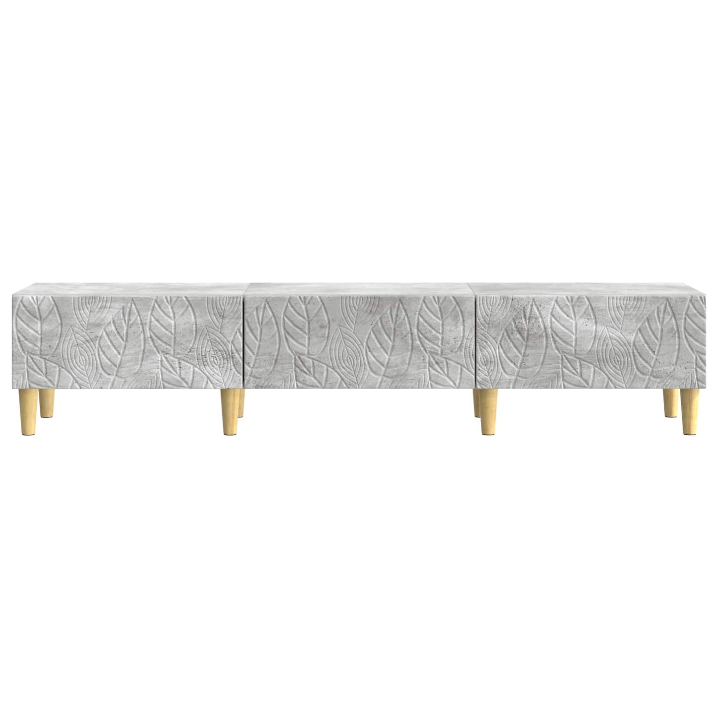 vidaXL TV Cabinet 147 x 34.5 x 30 cm Concrete Grey Engineered Wood