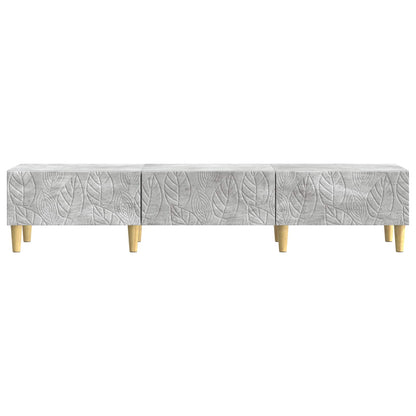 vidaXL TV Cabinet 147 x 34.5 x 30 cm Concrete Grey Engineered Wood