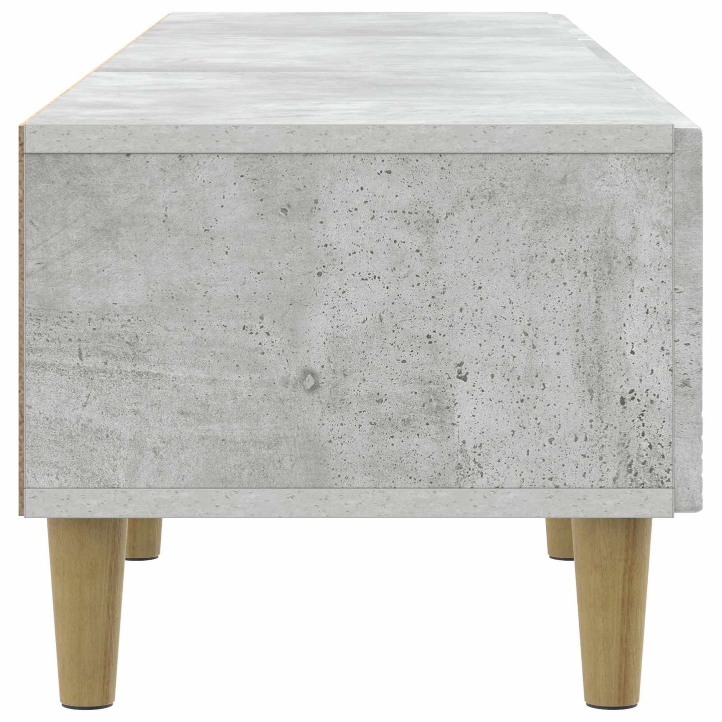 vidaXL TV Cabinet 147 x 34.5 x 30 cm Concrete Grey Engineered Wood