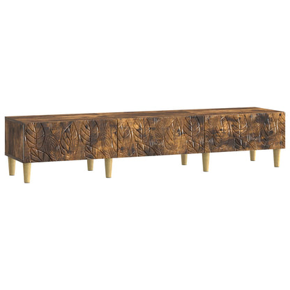 vidaXL TV Cabinet 147 x 34.5 x 30 cm Smoked Oak Engineered Wood