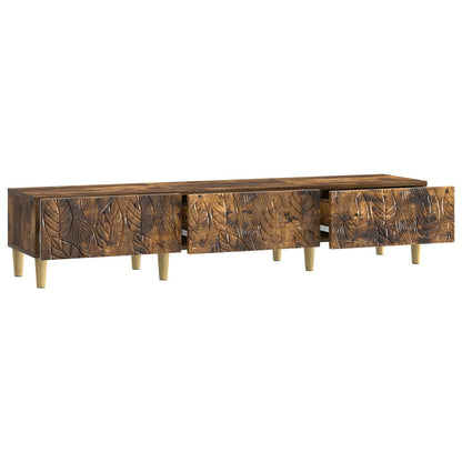 vidaXL TV Cabinet 147 x 34.5 x 30 cm Smoked Oak Engineered Wood
