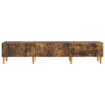 vidaXL TV Cabinet 147 x 34.5 x 30 cm Smoked Oak Engineered Wood