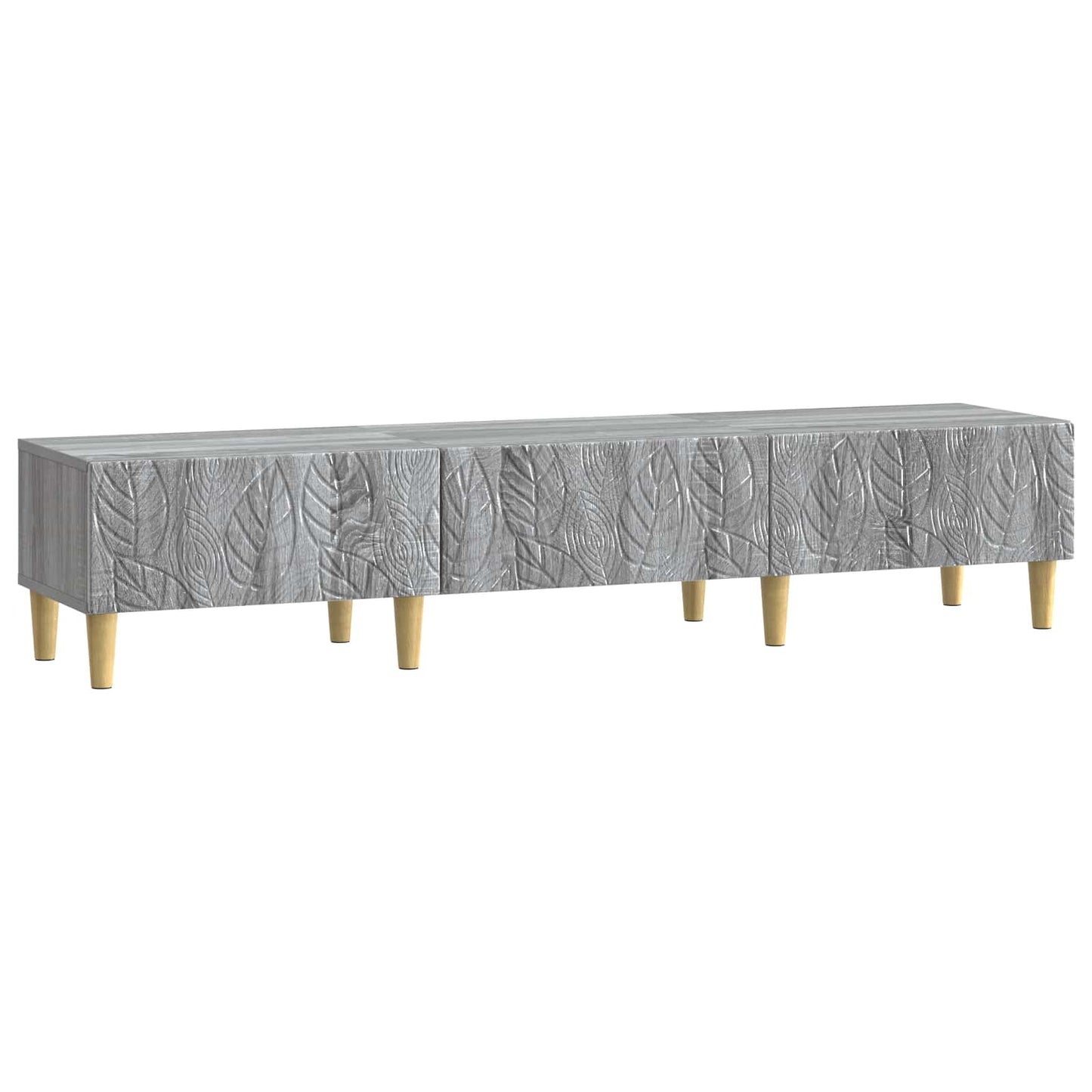 vidaXL TV Cabinet 147 x 34.5 x 30 cm Grey Sonoma Engineered Wood