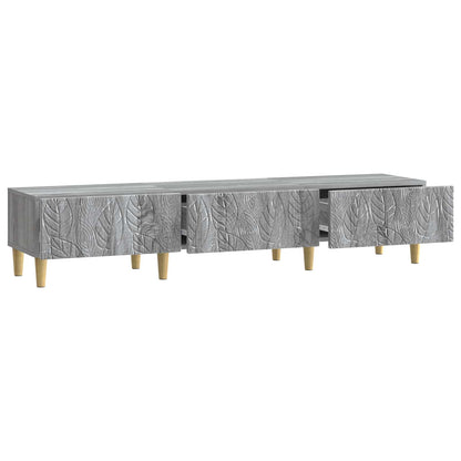 vidaXL TV Cabinet 147 x 34.5 x 30 cm Grey Sonoma Engineered Wood