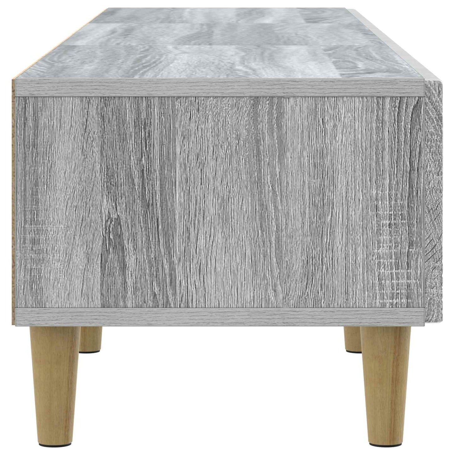vidaXL TV Cabinet 147 x 34.5 x 30 cm Grey Sonoma Engineered Wood