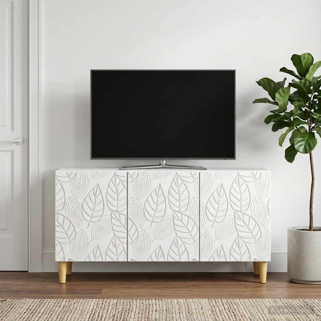 vidaXL TV Cabinet 99 x 34.5 x 50 cm White Engineered Wood
