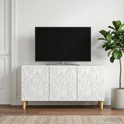 vidaXL TV Cabinet 99 x 34.5 x 50 cm White Engineered Wood